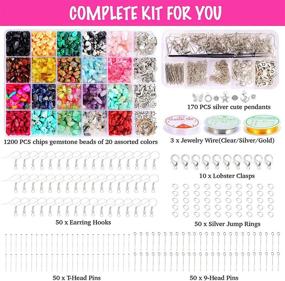 img 3 attached to 💎 Xmada Jewelry Making Kit - 1587 PCS Beads for Jewelry Making, Crystal Beads, Jewelry Plier, Beading Wire, Earring Hooks, Ring, Bracelet Making Kit for Girls and Adults
