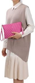 img 1 attached to Quilted Wristlet Lightweight Crossbody Shoulder Women's Handbags & Wallets for Wristlets