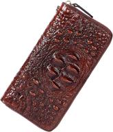 👜 стильный и элегантный: крокодиловая кошелек-портмоне pijushi из натуральной кожи для женщин - идеальные вечерние сумочки логотип