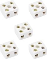 🔌 uxcell porcelain connectors 21 5x19 5x14 2mm for electrical industrial applications logo