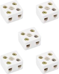 img 3 attached to 🔌 Uxcell Porcelain Connectors 21 5X19 5X14 2Mm for Electrical Industrial Applications