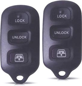 img 4 attached to 🔑 Набор из 2-х заменительных бесключевых пультов для Toyota 4Runner (1999-2009) и Sequoia (2001-2008) | FCC ID: HYQ12BAN HYQ12BBX HYQ1512Y