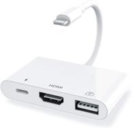 адаптер hdmi: 3-в-1 адаптер камеры usb с разъемом 1080p 🔌 digital av hdmi, разветвитель зарядки и поддержкой usb-флэш-накопителя/миди-клавиатуры/мыши/ethernet. логотип