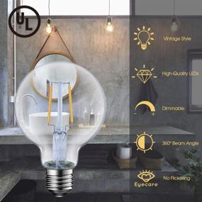 img 1 attached to 💡 Dimmable Vintage Edison Bathroom LED Bulb: Equivalent & Energy Efficient