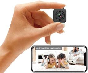 img 4 attached to 📷 1080P Full HD Hidden Mini Spy Camera with Wireless WiFi Connection, App Control, Audio and Video, Waterproof Night Vision, Motion Detection - Ideal for Indoor and Outdoor Surveillance