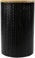 large black ceramic canister by home basics логотип