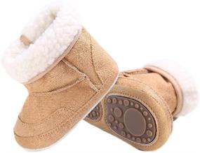 img 3 attached to 👶 SEO-Optimized: Dejian Unisex Warm Winter Boots | Soft Sole, Non-Slip Snow Boots for Newborns, Infants, and Toddlers