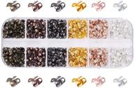 🔗 pandahall 720pcs double loop hide knots & crimp beads: clamshell tips for jewelry making logo