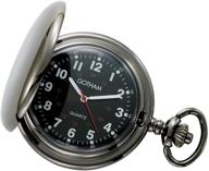 ⌚ карманные часы "gotham covered" с кварцевым механизмом gwc15042bbk. логотип