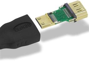 img 3 attached to 🔌 BENFEI 2 пака золотыми покрытыми мини-HDMI к HDMI адаптерами для Raspberry Pi, камера, DSLR, планшета и других устройств.