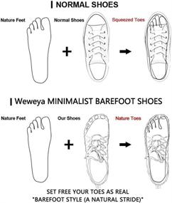 img 2 attached to Weweya Barefoot Shoes for Men - Minimalist Running and Cross Training Shoe