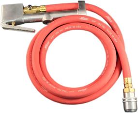 img 1 attached to 🔧 Milton 556 Heavy-Duty Analog Tire Inflator & Pressure Gauge with 6' Hose Large Bore Air Chuck - Made in USA (OSHA Compliant) 10-160 PSI
