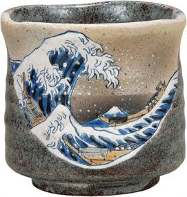 img 1 attached to 🍵 Japanese Yunomi Hokusai Kutani Yaki