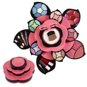 img 4 attached to Teens Makeup Kit - Flower Makeup Palette Gift Set for Teens and Women - Expandable Petal Design with 3 Tiers - Wide Range of Shades - Complete Starter Kit for Beginners or Cosplay by Toysical
