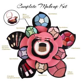 img 2 attached to Teens Makeup Kit - Flower Makeup Palette Gift Set for Teens and Women - Expandable Petal Design with 3 Tiers - Wide Range of Shades - Complete Starter Kit for Beginners or Cosplay by Toysical