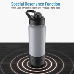 img 2 attached to ICEWATER 3-in-1 Smart Water Bottle with Glowing Hydration Reminder, Bluetooth Speaker, and Dancing Lights - 22 oz