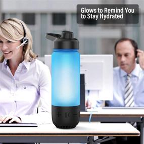 img 3 attached to ICEWATER 3-in-1 Smart Water Bottle with Glowing Hydration Reminder, Bluetooth Speaker, and Dancing Lights - 22 oz