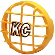 🌟 enhance visibility with kc hilites 7213 6-inch yellow abs stone guard - individual piece logo