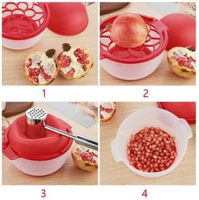 img 1 attached to 🍎 Pomegranate Peeler & Arils Removal Tool - Multi-functional Kitchen Gadget for Fruit & Vegetable, Organizing Accessories Supplies (19.5x14cm)