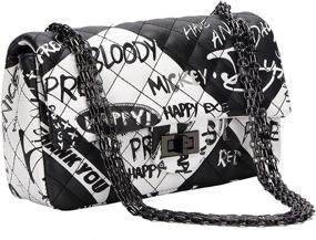 img 4 attached to Wxnow Crossbody Shoulder Handbags Graffiti