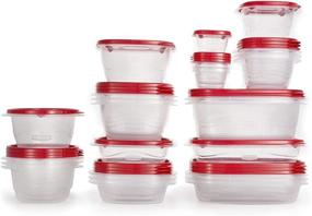 img 4 attached to Rubbermaid TakeAlongs 52-Piece Food Storage Containers in Ruby Red