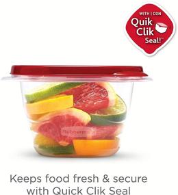 img 1 attached to Rubbermaid TakeAlongs 52-Piece Food Storage Containers in Ruby Red