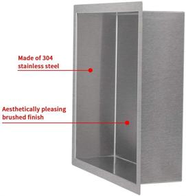 img 1 attached to Sanbege Recessed Storage Products（Brushed Stainless