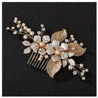 💍 handmade bridal hair clip - gold wedding hair comb accessory for women by sweetv logo