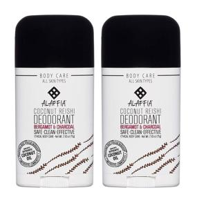 img 4 attached to 🥥 Alaffia Everyday Coconut Deodorant - Activated Charcoal, Long-lasting Odor Protection with Shea Butter and Aloe Vera, Aluminum-free, Sulfate-free, Paraben-free, BERGAMOT Scent, 2.65 Oz (2 Pack)
