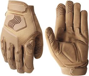 img 4 attached to Full Finger Rubber Guard Gloves for Outdoor Cycling and Motorbike Riding