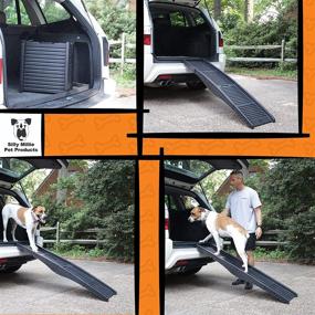 img 3 attached to Compact Folding Pet Ramp for Dogs & Cats - Silly Millie: Ideal for Cars, Trucks, and SUVs