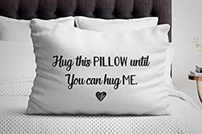 img 2 attached to Long Distance Relationship Gift: Embrace the Hug This Pillow Until You Can Finally Hug Me - Going Away Gift