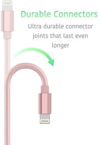 img 1 attached to 🔌 Переносной жгуток длиной 10 футов из плотного крученого шнура, сертифицированный MFI, зарядное устройство Lightning для Apple iPhone 12, 12 Pro/Max, 12 Mini, 11, 11 Pro/Max, XR, XS/Max, X, 8, 7, 6, 5, SE, iPad - комплект от TalkWorks