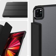 📱 spigen ultra hybrid pro designed for ipad pro 11 case 3rd generation 2021 & 2nd gen 2020 & 1st gen 2018 with pencil holder - matte black: ultimate protection and style for your ipad pro logo