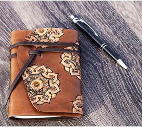 img 1 attached to 📚 Natural Realeather Leather Journal Kit, 4.5"x6" - Enhance Your SEO