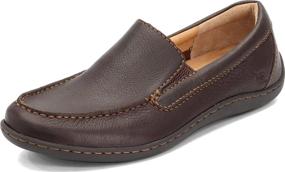 img 4 attached to Born Mens Brompton Dark Brown Men's Shoes for Loafers & Slip-Ons