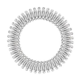 img 3 attached to 💁 Invisibobble SLIM Traceless Spiral Hair Ties - Pack of 3, Chrome Sweet Chrome - Strong Elastic Grip Coil Hair Accessories for Women - No Kink, Non Soaking - Gentle for Girls Teens and Thick Hair | Ultimate hair tie for all hair types and ages!