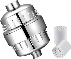 img 4 attached to 🚿 Taysta 15 Stage Shower Head Filter Set with 2 Cartridges: High Output Universal Showerhead Filter for Hard Water - Removes Chlorine, Fluoride, Heavy Metals, and Sediments