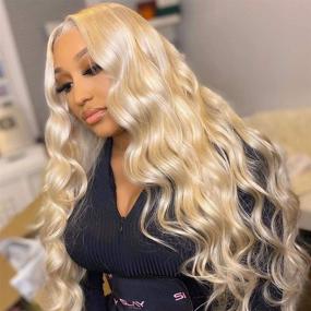 img 4 attached to 💁 Premium Brazilian Body Wave 613 Human Hair Bundles with Closure - 100% Virgin Hair Weave, 3 Bundle Pack (20 22 24) with 18-inch 4x4 Lace Closure