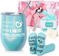 🎁 birthday gifts for sister: funny insulated wine tumbler set - ideal for mom, wife, grandma логотип