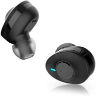 🎧 mucro c1 bluetooth 5.0 tws earbuds - true wireless stereo headphones with built-in mic, premium sound for home office car, auto-pair, ipx5 sweatproof logo