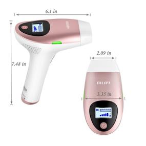 img 3 attached to 🔆 IPL Hair Removal System - MLAY T3: Painless Permanent IPL Hair Removal Device for Women & Man, Adjustable 5 Levels for Various Skin Types, 300000 Flashes Professional Light Epilator (Hair Removal Device)