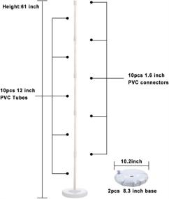 img 2 attached to 🎈 Pllieay 2 Set Balloon Column Kit: 61 Inch Height with Instructions, Balloon Sizer Cube, Base, Pole, Water Bags, Balloon Rings, Tape Strips, & Glue Point for Party Decorations