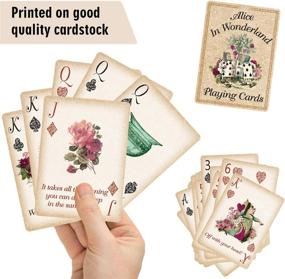 img 2 attached to 🎉 Alice Party Supplies: Playing Cards Poker for a Themed Party, Perfect as a Gift