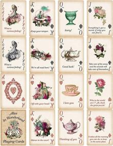 img 4 attached to 🎉 Alice Party Supplies: Playing Cards Poker for a Themed Party, Perfect as a Gift