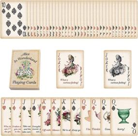 img 3 attached to 🎉 Alice Party Supplies: Playing Cards Poker for a Themed Party, Perfect as a Gift