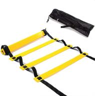 🎯 adjustable agility ladder speed training equipment with carrying bag - perfect for football, drills, coordination, and athletic skill exercise - 12 rungs logo