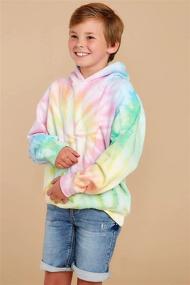 img 1 attached to 🔵 GAMISOTE Boys' Sweatshirt Kangaroo Pullover: Blue Green Fashion Hoodies & Sweatshirts