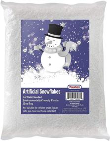 img 4 attached to 🎄 30 Ounces of Artificial Snow Flakes for Christmas Tree Decoration and Village Displays - Sparkling White Dry Plastic Snow for Holiday Décor and Winter Displays