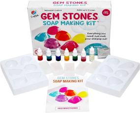 img 3 attached to Gemstones Soap Making Kit: Ultimate DIY Craft Project and STEM Science Experiment for Kids Ages 8 and Up